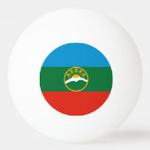 Karachay Cherkessia-vlag Pingpongballen (Achterkant)