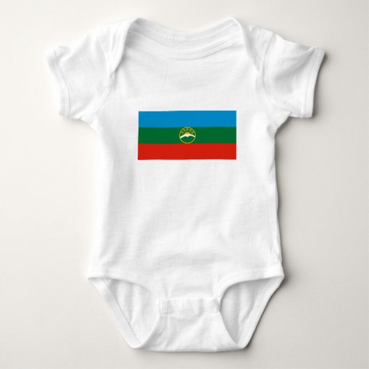 Karachay Cherkessia-vlag Romper (Voorkant)