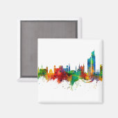 Karachi Pakistan Skyline Magneet (Voorkant / Achterkant)