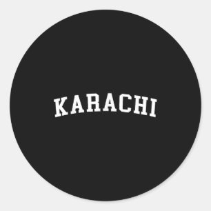 Karachi  ronde sticker