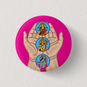 Karagre Vasate Lakshmi Shloka Knop Ronde Button 3,2 Cm