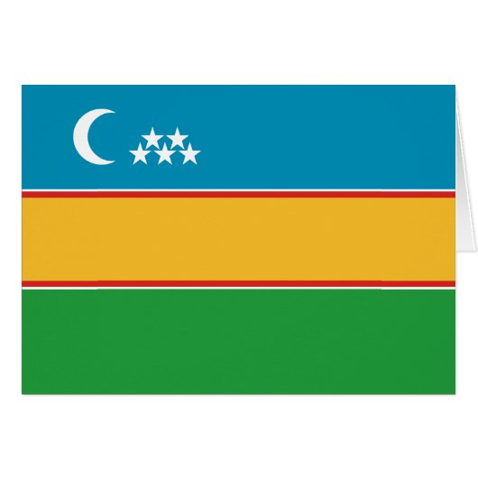 Karakalpakstan-vlag (Voorkant Horizontaal)