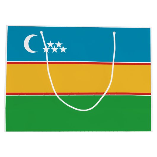 Karakalpakstan-vlag Groot Cadeauzakje (Achterkant)