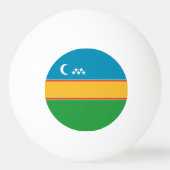 Karakalpakstan-vlag Pingpongballen (Achterkant)