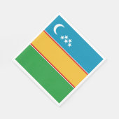 Karakalpakstan-vlag Servet (Hoek)