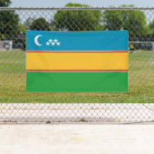 Karakalpakstan-vlag Spandoek (Insitu)