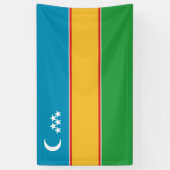 Karakalpakstan-vlag Spandoek (Verticaal)