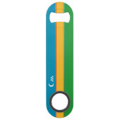 Karakalpakstan-vlag Speed Flessenopener (Achterkant)