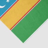 Karakalpakstan-vlag Tissuepapier (Detail)