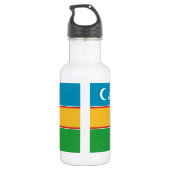 Karakalpakstan-vlag Waterfles (Achterkant)