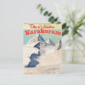 Karakoram  vakantie-Poster Briefkaart (Staand voorkant)