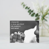 Karakter Briefkaart (Staand voorkant)