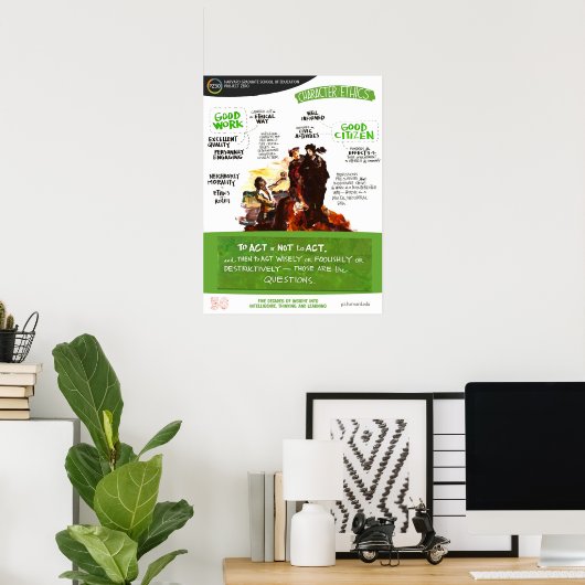 Karakter en ethiek - Poster PZ50 (Thuiskantoor)