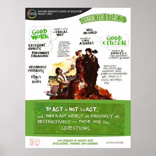 Karakter en ethiek - Poster PZ50 (Voorkant)