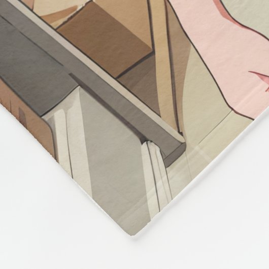 Karakter fleece deken (Hoek)