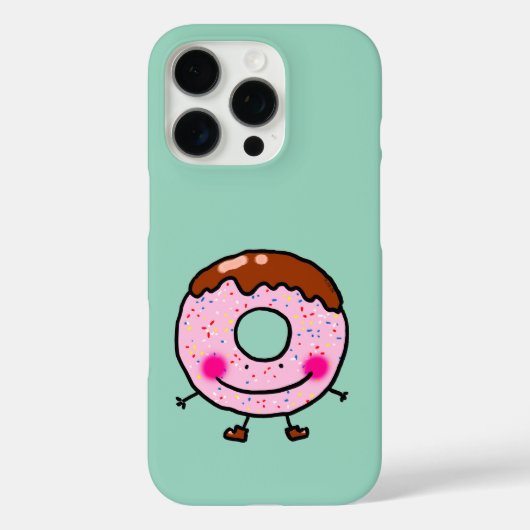 Karakter Kunst Lachende Strooidonut Case-Mate iPhone Case (Achterkant)