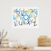 KARAKTER : TYPOGRAFIE - trendy alfabet 3 Poster (Keuken)