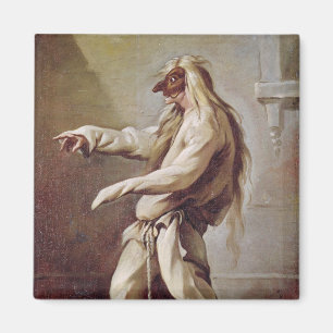 Karakter van de Commedia dell'Arte Magneet