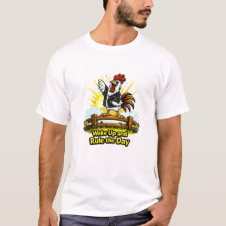 Karakter van een Stoere Haan – Word Wakker en Heer T-shirt