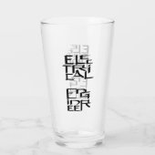 karakter van elektrotechnicus glas (Achterkant)