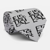 karakter van elektrotechnicus stropdas (Opgerold)