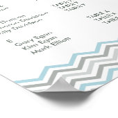 KARAKTER VAN HET PLAN VAN DE TABEL : chevron1 3 Poster (Hoek)