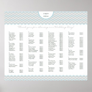 KARAKTER VAN HET PLAN VAN DE TABEL : chevron1 3 Poster