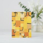 Karakters van het Gele Abstracte Paul Klee Briefkaart (Staand voorkant)