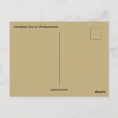 Karakum Desert in Turkmenistan Briefkaart (Achterkant)