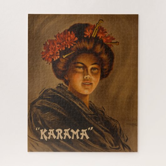 Karama Japans Geisha Oiran Girl Courtesan Legpuzzel (Verticaal)