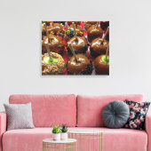 Karamel Appels Verpakt Canvas Afdruk (Insitu (Woonkamer))