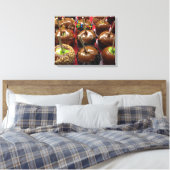 Karamel Appels Verpakt Canvas Afdruk (Insitu (Slaapkamer))