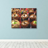 Karamel Appels Verpakt Canvas Afdruk (Insitu (Houten vloer))