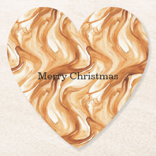 Karamel Carmel Snoepkrullen Kerstmis Kartonnen Onderzetters