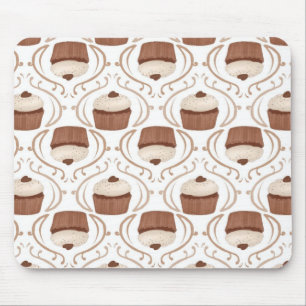 Karamel Chocolate Cupcake Mousepad, gezouten Muismat