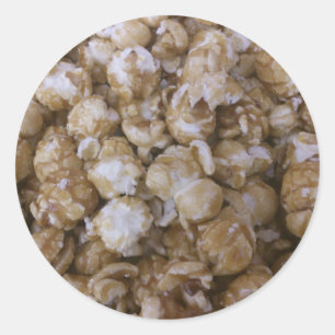 Karamel Pop Corn Ronde Sticker