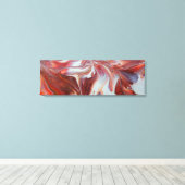 Karamel Snoep op een gesplit canvas 36x12 Afdruk (Insitu (Houten vloer))