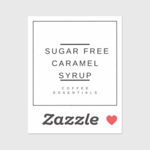 Karamel stroop Sticker