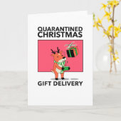 Karantine Kerst Drone Levering Kaart (Gele Bloem)