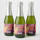 Karaoke 30e verjaardag Retro Party Sparkling Wijnetiket (Flessen)