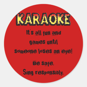 Karaoke Danger - Sticker