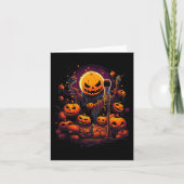 Karaoke Halloween Custom Graphic T - shirts voor M Kaart (Voorkant)