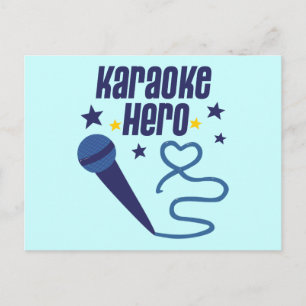 Karaoke Hero Briefkaart