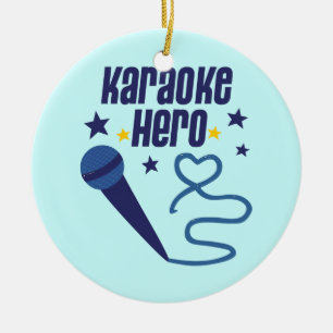 Karaoke Hero Keramisch Ornament