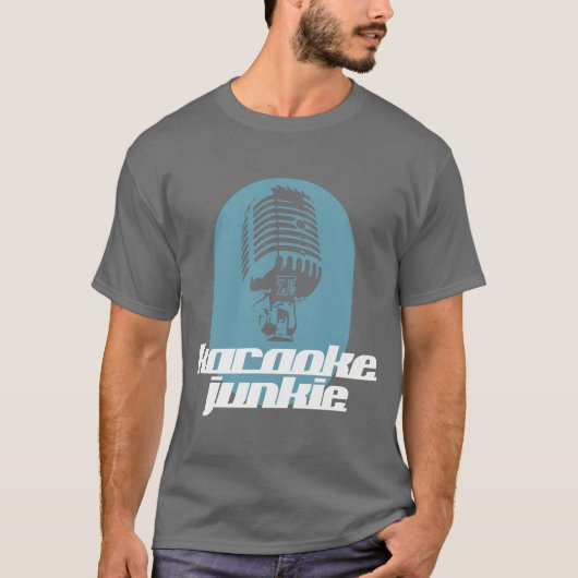 Karaoke Junkie T-shirt (Voorkant)