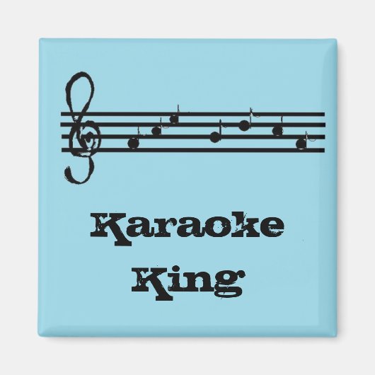 Karaoke King - aimant (Devant)