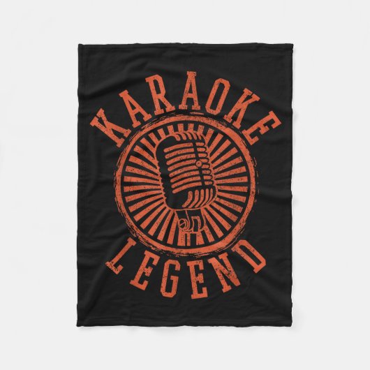 Karaoke Legend - Singing Microphone Party Singer G Fleece Deken (Voorkant)