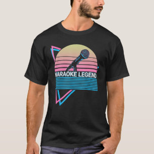 Karaoke Legende Karaoke Legende Zangers Retro T-shirt
