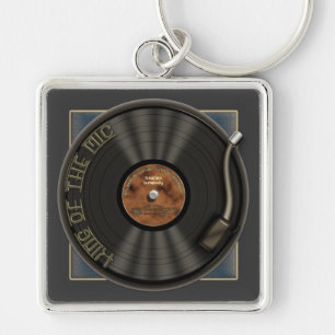 Karaoke LP Vinyl Record Premium Sleutelhanger