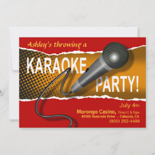 Karaoke Meidenavondje Feestavond Kaart